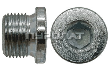 Пробка DIN 908 G     1/4" оцинк  (50)