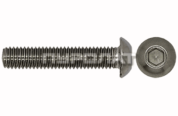 Винт ISO 7380-1 M  4x  8 нерж A2 П/Р / ГОСТ 28963-91 (500)