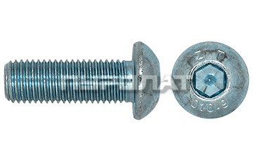 Винт ISO 7380-1 M  3x 25 10.9 оцинк П/Р / ГОСТ 28963-91 (500)