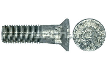 Болт лемешный ГОСТ 7786-70 M 16x 55 кл.пр. 10.9 оцинк Н/Р  (10)