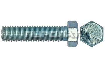 Болт ГОСТ 7796-70 M  8x 60 кл.пр.  5.8 оцинк П/Р  (100)