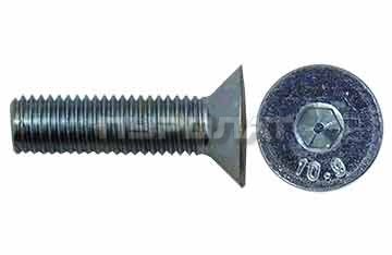 Винт DIN 7991 M  6x 25 10.9 оцинк П/Р / ISO 10642  (200)