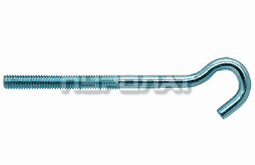 Крюк с метрической резьбой M 10x160 оцинк  (10)