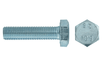 Болт DIN  961 M 12x1,25x 50 10.9 оцинк / ГОСТ 7798-70 / ГОСТ 7805-70  (25)