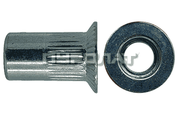 Заклепка-гайка потай M  8, L18,5 (2,0-4,5) оцинк  (250)