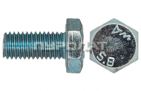 Болт ГОСТ 7796-70 M 16x 40 кл.пр.  5.8 оцинк П/Р  (25)