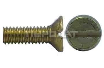 Винт DIN  963 M  5x 35 латунь (MS) / ~ ГОСТ 17475-80 исп. 1  (200)