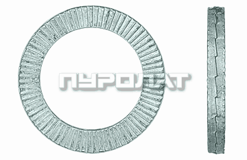Шайба DIN 25201 NORD-LOCK M  3  (3,4x7,0x1,8) цинк-ламель АНАЛОГ  (100)