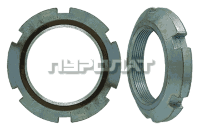 Гайка ГОСТ 11871-88 M 48x1,5  (6 шлицов)  оцинк  (1)