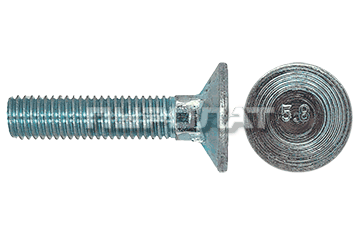 Болт лемешный ГОСТ 7786-70 M  6x 30 кл.пр.  5.8 оцинк П/Р  (200)