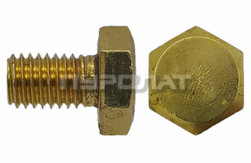 Болт DIN  933 M  6x 16 латунь (MS) / ГОСТ 7798-70 / ГОСТ 7805-70  (100)