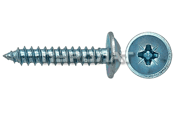Саморез DIN 968 с пол. гол. и пр/ш, остр. к. 3,5x  9,5 оцинк  (1000)