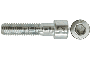 Винт DIN  912 M 10x 55 12.9 оцинк Н/Р / ГОСТ 11738-84  (50)