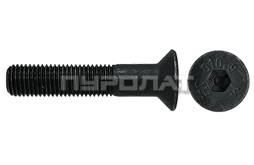 Винт DIN 7991 M  6x 55 10.9 Н/Р / ISO 10642  (100)