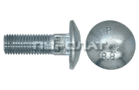 Болт DIN  603 M  8x100 8.8 оцинк П/Р / ГОСТ 7802-81  (50)