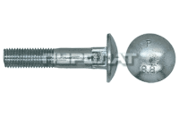 Болт DIN  603 M  8x 40 8.8 оцинк Н/Р / ГОСТ 7802-81  (100)