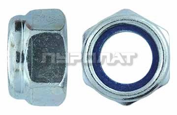 Гайка DIN  985 M 12x1,25 кл.пр.10 оцинк / ГОСТ Р 50273-92   (100)