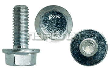 Болт DIN 6921 M  6x 30 кл.пр.  5.8 оцинк П/Р Без насечек  (200)